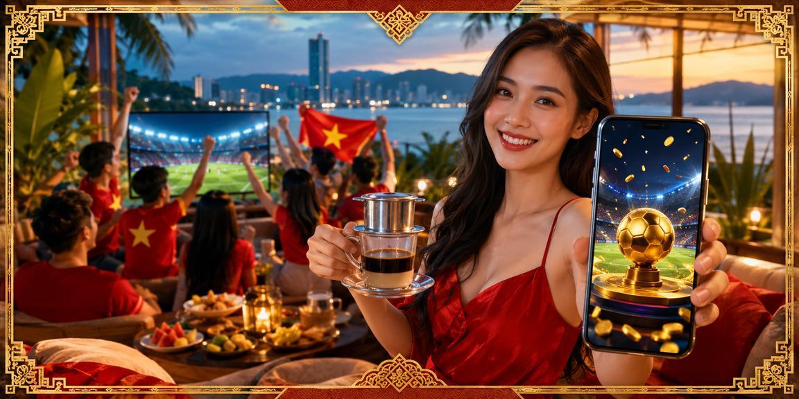 Người dùng tại Đà Nẵng xem kèo bóng đá bên ly cà phê buổi sáng