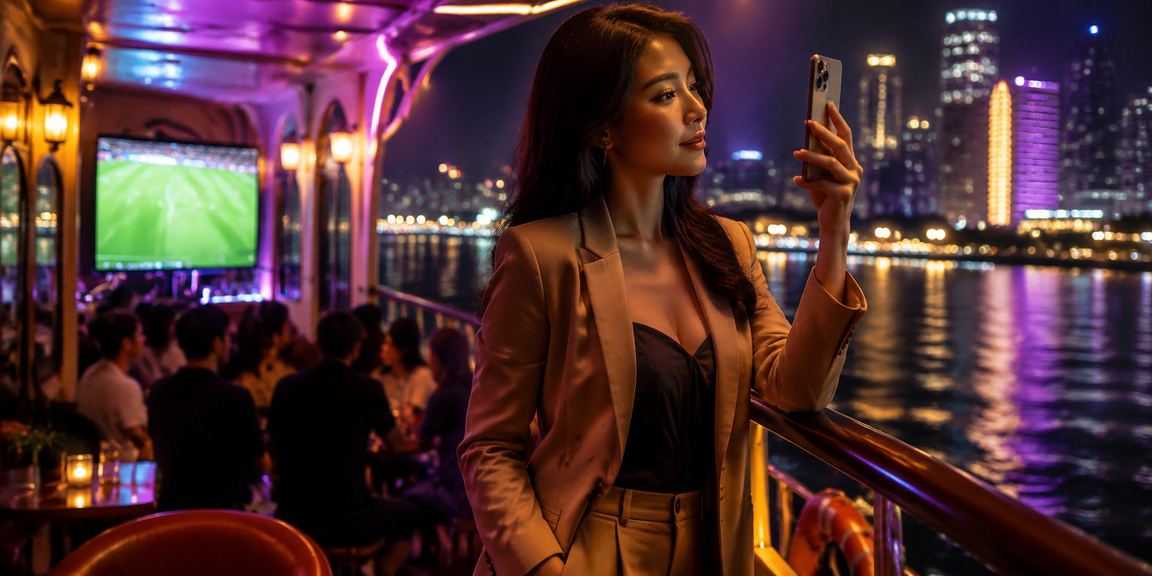 Người dùng Hà Nội xem tỷ lệ kèo bóng đá tại quán cà phê buổi sáng