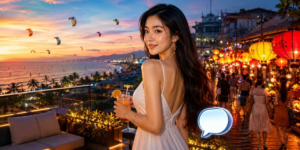 Người dùng đặt cược qua ứng dụng di động tại chợ đêm Mũi Né
